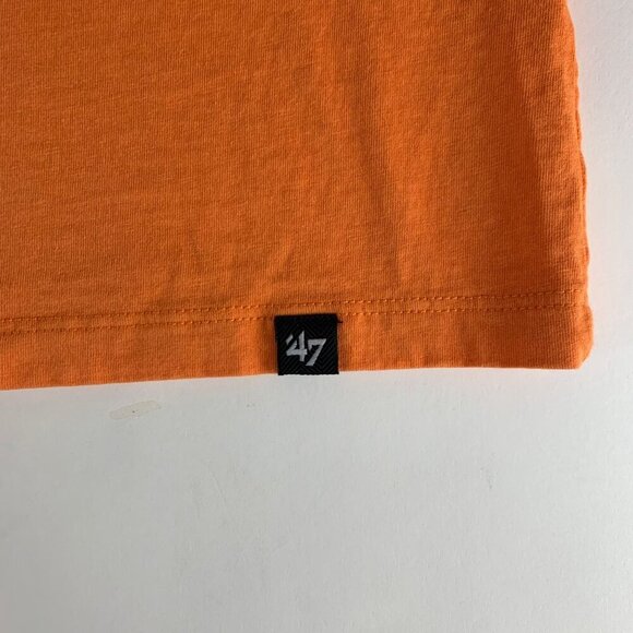 Baltimore Orioles MLB Orange 47 Brand Short Sleeve Crewneck Shirt Mens XL READ - Picture 3 of 5